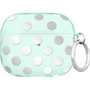 image:imageVelvet Caviar Compatible with AirPods 3rd Generation Case with Keychain  Cute Protective Hard AirPod 3 Cases for Women  White CamoMint Polka Dot