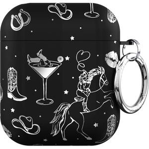 image:imageVelvet Caviar Compatible with AirPods Case 2nd and 1st Generation  Cute Protective Hard Cover for Women  Neon YellowDisco Cowgirl