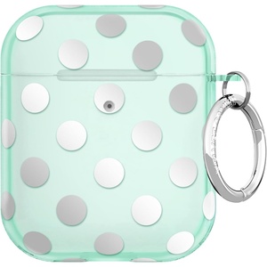 image:imageVelvet Caviar Compatible with AirPods Case 2nd and 1st Generation  Cute Protective Hard Cover for Women  Neon YellowMint Polka Dot