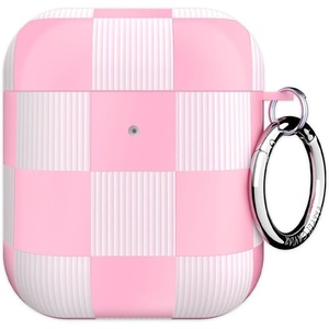 image:imageVelvet Caviar Compatible with AirPods Case 2nd and 1st Generation  Cute Protective Hard Cover for Women  Neon YellowPink Vibe Checkered