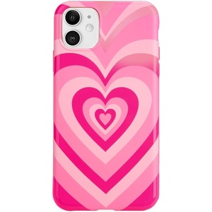 image:imageVelvet Caviar Compatible with iPhone 11 Case Lips Design for Girls Women  Cute Clear Protective Phone Cases Pink Nude LipsPink Hearts