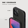 image:imageCompatible with iPhone 12  iPhone 12 Pro Case Black Silicone with Screen Protector 6ft Drop Tested Slim Protective Phone Cover wMicrofiber Lining for Women amp MenBlack