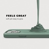 image:imageCompatible with iPhone 13 Pro Max Case Silicone with Screen Protector  GreenPine Green