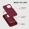 image:imageCompatible with iPhone Cover 13 Pro Case Silicone with Screen Protector  RedWine Red