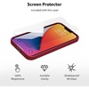 image:imageCompatible with iPhone Cover 13 Pro Case Silicone with Screen Protector  RedWine Red