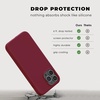 image:imageCompatible with iPhone Cover 13 Pro Case Silicone with Screen Protector  RedWine Red