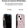 image:imageVELVET CAVIAR Black Leopard Cheetah Print Phone Case for iPhone 13  Compatible with MagSafe  10ft Drop TestedDusty Rose Floral