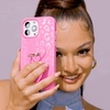 image:imageVELVET CAVIAR Black Leopard Cheetah Print Phone Case for iPhone 13  Compatible with MagSafe  10ft Drop TestedHot Pink Leopard
