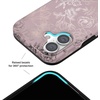 image:imageVELVET CAVIAR Case for iPhone 17  Compatible with MagSafe  10ft Drop Tested  Protective Designer Cases  Supergirl Purple Stardust GlitterDusty Rose Floral