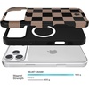 image:imageVELVET CAVIAR Case for iPhone 17  Compatible with MagSafe  10ft Drop Tested  Protective Designer Cases  Supergirl Purple Stardust GlitterMocha Vibe Checkered 20