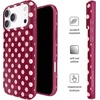 image:imageVELVET CAVIAR Case for iPhone 17  Compatible with MagSafe  10ft Drop Tested  Protective Designer Cases  Supergirl Purple Stardust GlitterRaspberry Polka Dot