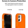 image:imageVELVET CAVIAR Clear Case for iPhone 12 Mini 8ft Drop Tested Neon OrangeNeon Orange