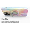 image:imageVELVET CAVIAR Compatible with MagSafe Phone Grip  Magnetic Ring Holder with Adjustable Stand  Removable MagSafe Accessories for iPhone 16 15 14 13 12 Pink Pumpkin SnoopyPastel Tie Dye