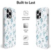 image:imageVELVET CAVIAR Compatible with iPhone 1212 Pro Case for Women Cute  10ft Drop Tested  Protective Phone Cover Geometric MarbleFrench Blue Floral