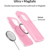 image:imageVELVET CAVIAR for iPhone 13 Case Floral  Compatible with MagSafe  10ft Drop Tested  Purple Rose Gold FlowersPosie Pink Bow