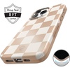 image:imageVELVET CAVIAR for iPhone 13 Pro Max Case  Compatible with MagSafe  10ft Drop Tested  Galaxy GlitterNude Vibe Checkered