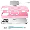 image:imageVELVET CAVIAR for iPhone 13 Pro Max Case  Compatible with MagSafe  10ft Drop Tested  Galaxy GlitterPink Checkered