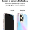 image:imageVELVET CAVIAR for iPhone 14 Plus Case  10ft Drop Tested  Neon BlueIridescent Nebula