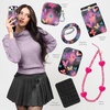 image:imageVELVET CAVIAR for iPhone 14 Plus Case  Compatible with MagSafe  10ft Drop Tested  Supergirl Purple Stardust GlitterAurora Butterfly