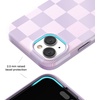 image:imageVELVET CAVIAR for iPhone 15 Case  Compatible with MagSafe  10ft Drop Tested  Geometric MarbleLilac Checkered