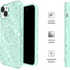 image:imageVELVET CAVIAR for iPhone 15 Case  Compatible with MagSafe  10ft Drop Tested  Geometric MarbleMint Chrome Polka Dot
