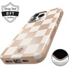 image:imageVELVET CAVIAR for iPhone 15 Case  Compatible with MagSafe  10ft Drop Tested  Geometric MarbleNude Vibe Checkered