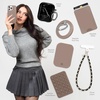 image:imageVELVET CAVIAR for iPhone 15 Pro Case  Compatible with MagSafe  10ft Drop Protection BurgundyCashmere Taupe