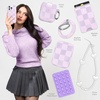 image:imageVELVET CAVIAR for iPhone 16 Case  Compatible with MagSafe 10ft Drop Tested  Protective Designer Cases  Supergirl Krypto GlitterLilac Vibe Checkered