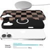 image:imageVELVET CAVIAR for iPhone 16 Case  Compatible with MagSafe 10ft Drop Tested  Protective Designer Cases  Supergirl Krypto GlitterMocha Vibe Checkered