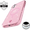 image:imageVELVET CAVIAR for iPhone 16 Case  Compatible with MagSafe 10ft Drop Tested  Protective Designer Cases  Supergirl Krypto GlitterPink Stardust Glitter