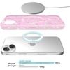 image:imageVELVET CAVIAR x Snoopy Phone Case for iPhone 15  Compatible with MagSafe  10ft Drop Tested  Pink Snoopy Be MineGhosted Pink Glitter