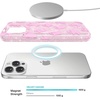 image:imageVELVET CAVIAR x Snoopy Phone Case for iPhone 15  Compatible with MagSafe  10ft Drop Tested  Pink Snoopy Be MineGhosted Pink Glitter