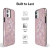 image:imageVelvet Caviar Compatible with iPhone 12 Mini Case for Women Cute  10ft Drop Tested  Protective Phone Cover Geometric MarbleDusty Rose Floral