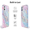 image:imageVelvet Caviar Compatible with iPhone 12 Mini Case for Women Cute  10ft Drop Tested  Protective Phone Cover Geometric MarbleHolographic Moonstone