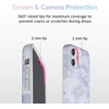 image:imageVelvet Caviar Compatible with iPhone 12 Mini Case for Women Cute  10ft Drop Tested  Protective Phone Cover Geometric MarbleWhite Clouds Camo