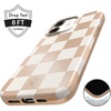 image:imageVelvet Caviar Compatible with iPhone 12 Mini Case for Women Cute  10ft Drop Tested  Protective Phone Cover Vintage ButterflyNude Checkered