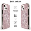 image:imageVelvet Caviar Designed for iPhone 13 Mini Case Floral 10ft Drop Tested wMicrofiber Lining  Wireless Charging Compatible Purple Rose Gold