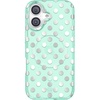 Mint Chrome Polka Dot