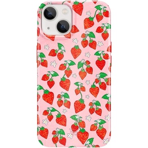 image:imageVELVET CAVIAR Black Leopard Cheetah Print Phone Case for iPhone 13  Compatible with MagSafe  10ft Drop TestedStrawberry