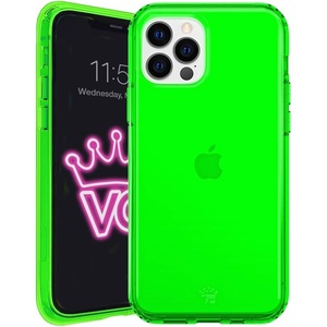 image:imageVELVET CAVIAR Clear Case for iPhone 12 Pro Max 8ft Drop Tested Neon OrangeNeon Green