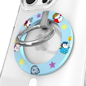 image:imageVELVET CAVIAR Compatible with MagSafe Phone Grip  Magnetic Ring Holder with Adjustable Stand  Removable MagSafe Accessories for iPhone 16 15 14 13 12 Pink Pumpkin SnoopyPenguins