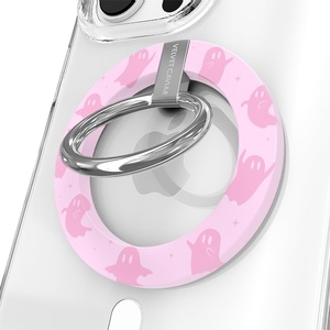 image:imageVELVET CAVIAR Compatible with MagSafe Phone Grip  Magnetic Ring Holder with Adjustable Stand  Removable MagSafe Accessories for iPhone 16 15 14 13 12 Pink Pumpkin SnoopyGhosted Pink