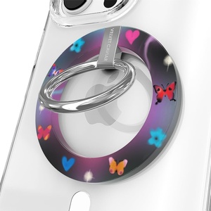 image:imageVELVET CAVIAR Compatible with MagSafe Phone Grip  Magnetic Ring Holder with Adjustable Stand  Removable MagSafe Accessories for iPhone 16 15 14 13 12 Pink Pumpkin SnoopyAurora Butterfly