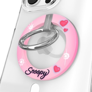 image:imageVELVET CAVIAR Compatible with MagSafe Phone Grip  Magnetic Ring Holder with Adjustable Stand  Removable MagSafe Accessories for iPhone 16 15 14 13 12 Pink Pumpkin SnoopySnoopy Be Mine
