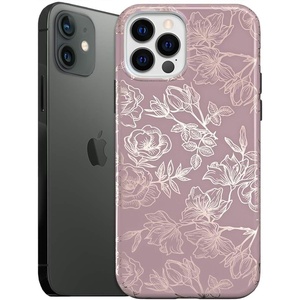 image:imageVELVET CAVIAR Compatible with iPhone 1212 Pro Case for Women Cute  10ft Drop Tested  Protective Phone Cover Geometric MarbleDusty Rose Floral