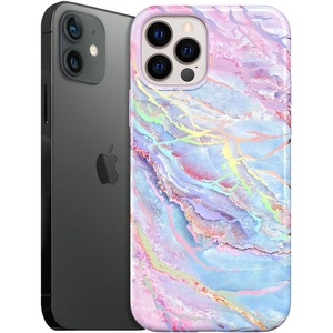image:imageVELVET CAVIAR Compatible with iPhone 1212 Pro Case for Women Cute  10ft Drop Tested  Protective Phone Cover Geometric MarbleHolo Moonstone