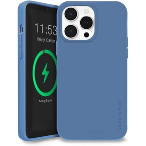 image:imageVELVET CAVIAR Compatible with iPhone 14 Pro Case MagSafe Silicone  Builtin Magnetic Ring  Microfiber Lining  6ft Drop Tested Protective Phone Cases for Women amp Men Blush PinkLinen Blue