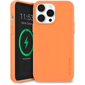 image:imageVELVET CAVIAR Compatible with iPhone 14 Pro Case MagSafe Silicone  Builtin Magnetic Ring  Microfiber Lining  6ft Drop Tested Protective Phone Cases for Women amp Men Blush PinkOrange