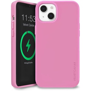 image:imageVELVET CAVIAR Designed for iPhone 14 Plus Case Silicone  MagSafe Compatible Builtin Magnetic Ring  Microfiber Lining  6ft Drop Tested Protective Phone Cases OrangeHot Pink