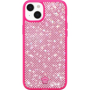 image:imageVELVET CAVIAR Designer Bling Case Compatible with iPhone 15  Luxury Rhinestone Diamond Phone Case Sparkly Crystals Hot Pink BaseHot Pink Crystal